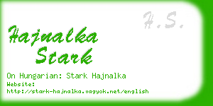 hajnalka stark business card